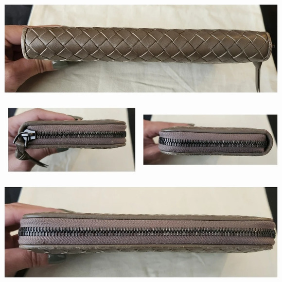 Bottega Veneta Intrecciato Leather Zip Around Wallet - Picture 8 of 14